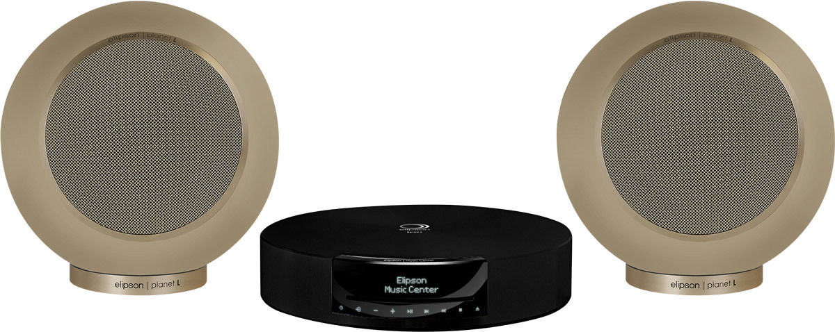 Chaînes composées Elipson Music Center BT HD Noir + Planet L Saturn Dust (la paire) + Arran MC (2 x 