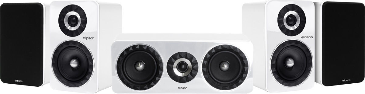 Packs d'enceintes grand spectacle Elipson Prestige Facet HCM 6B 5.0 Blanc