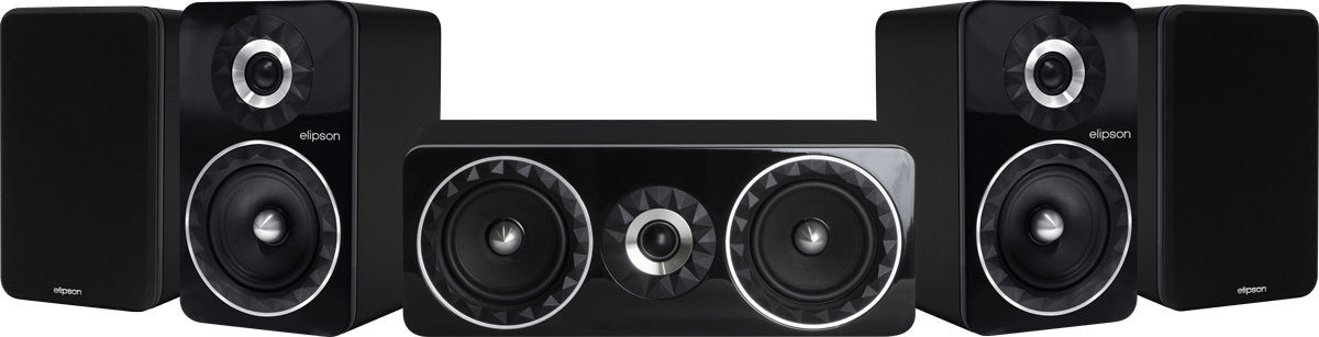 Packs d'enceintes grand spectacle Elipson Prestige Facet HCM 6B 5.0 Noir