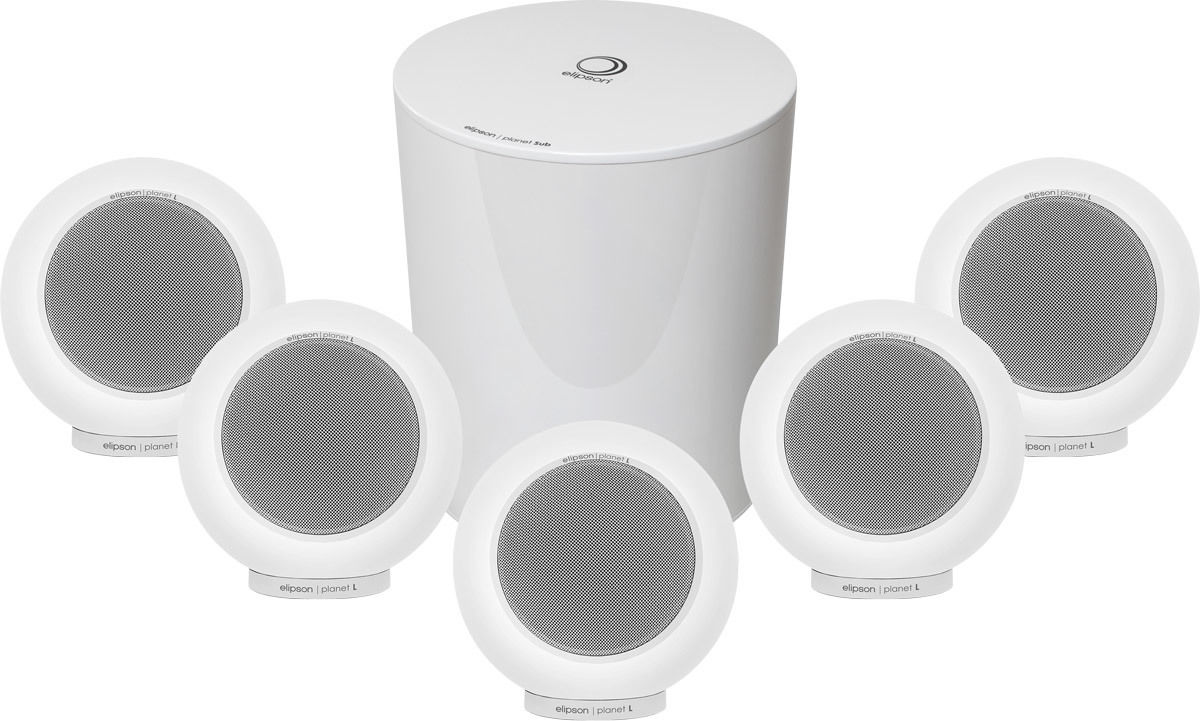 Packs d'enceintes grand spectacle Elipson Planet L System 5.1 Mercury Ice