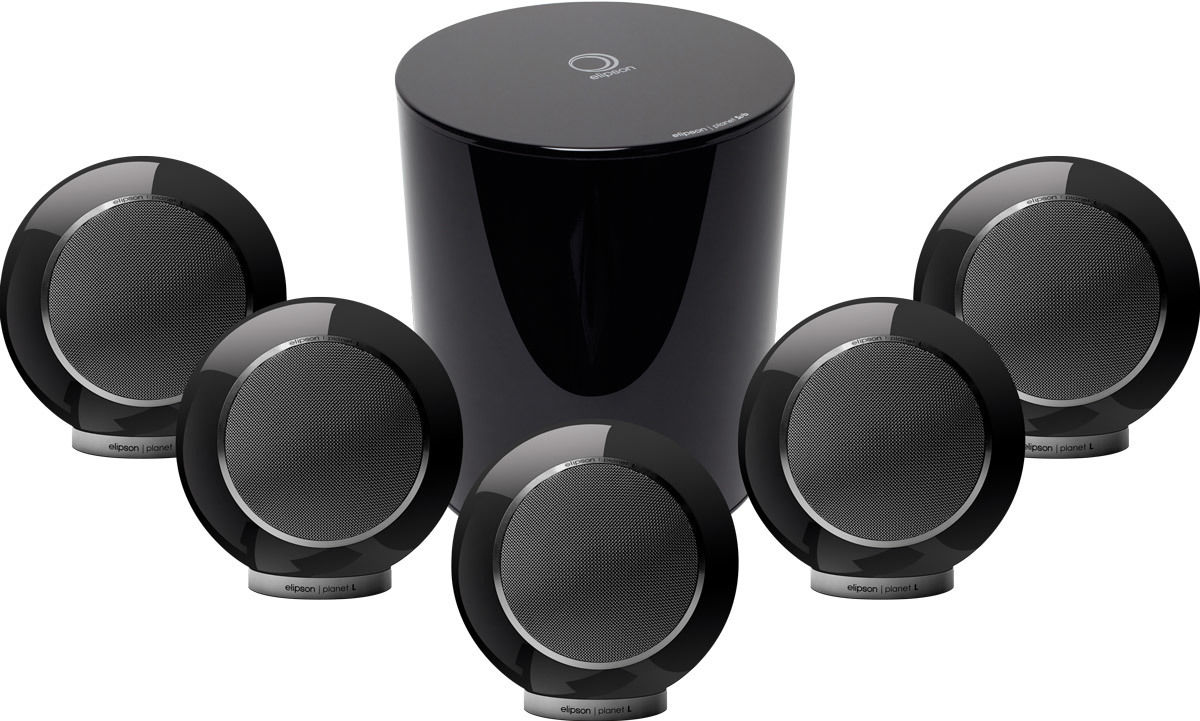 Packs d'enceintes grand spectacle Elipson Planet L System 5.1 Noir