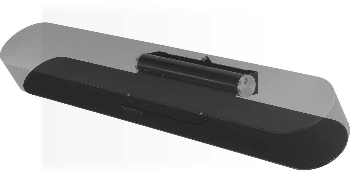 Supports d'enceintes Flexson Wallmount Beam Noir