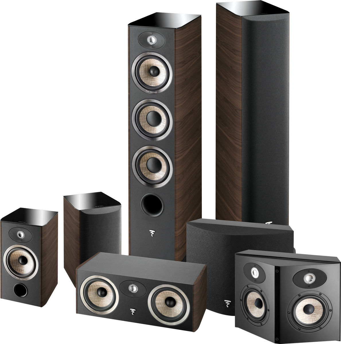 Packs d'enceintes grand spectacle Focal Aria 926 HCM System Noyer foncé