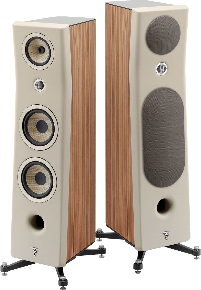Enceintes colonne Focal Kanta N°3 Noyer / Ivoire