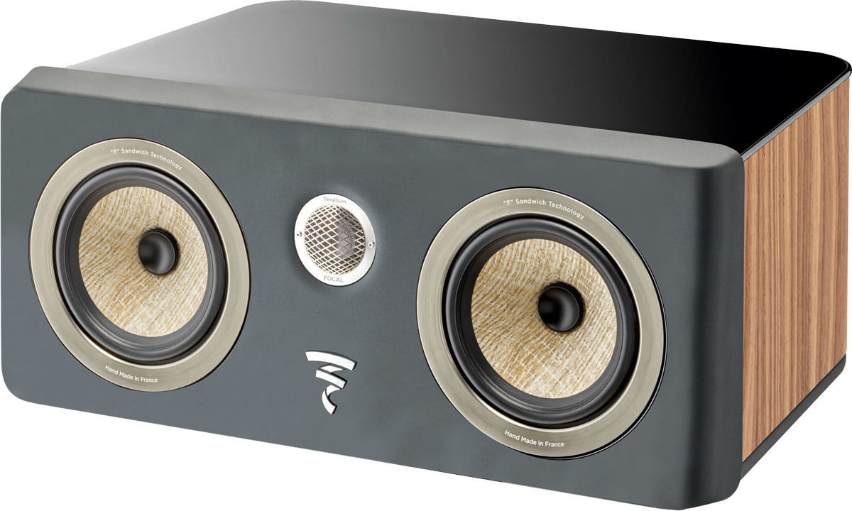 Enceintes centrales Focal Kanta Center Noyer / Gris foncé mat