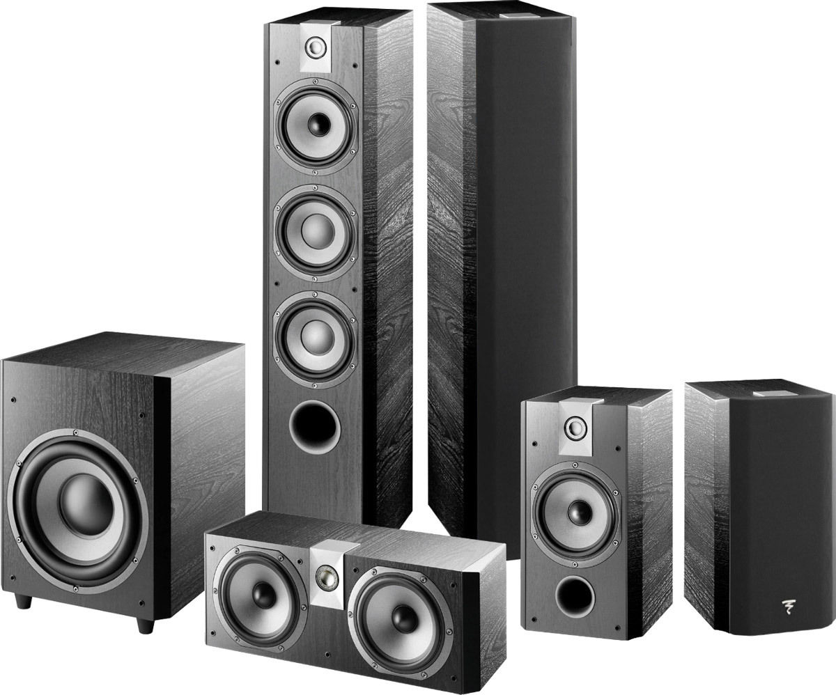 Packs d'enceintes grand spectacle Focal Chorus 726 HCM 5.1 Bois noir