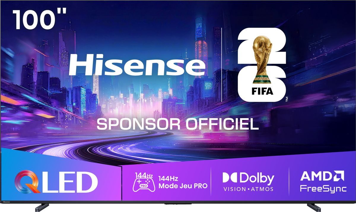 Hisense 100E7Q Pro téléviseur 100 pouces