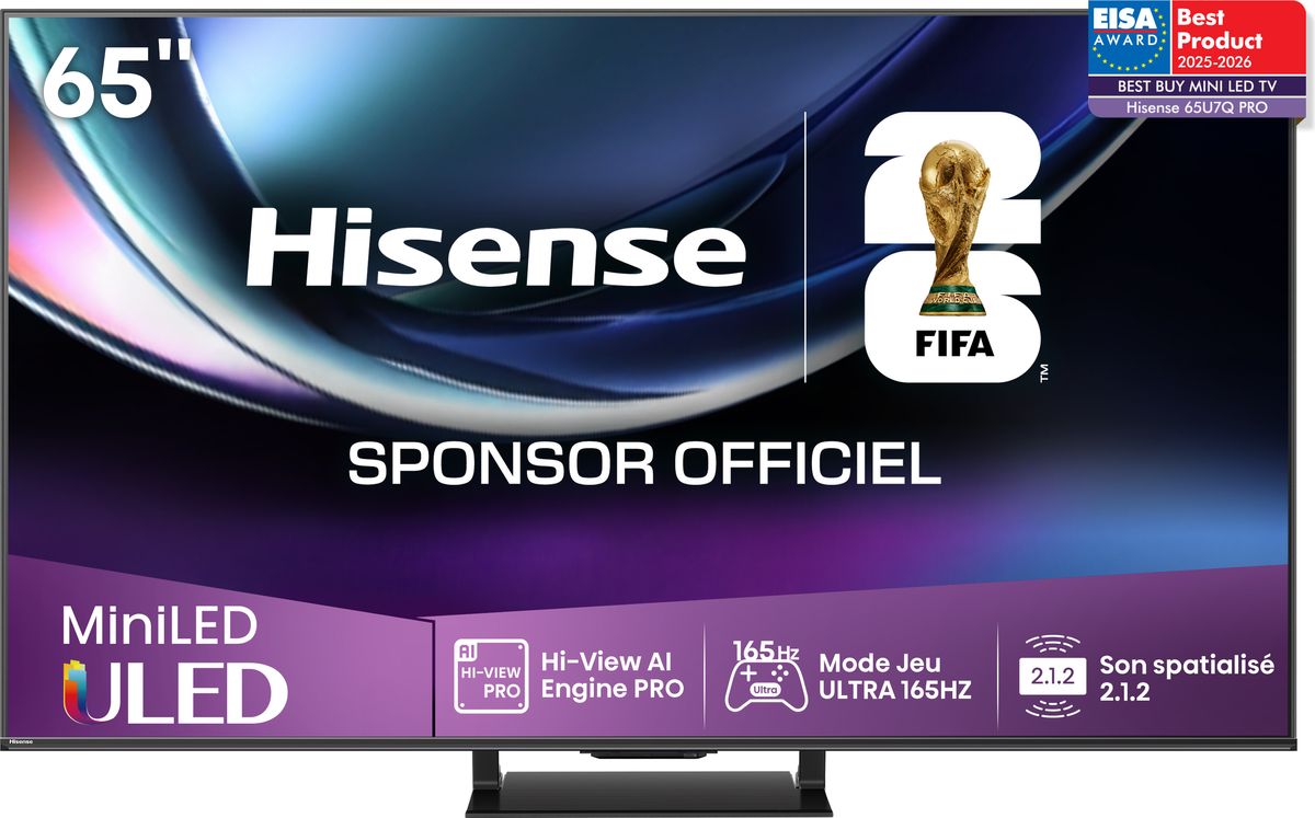 Hisense 65U7Q Pro, téléviseur 65 pouces
