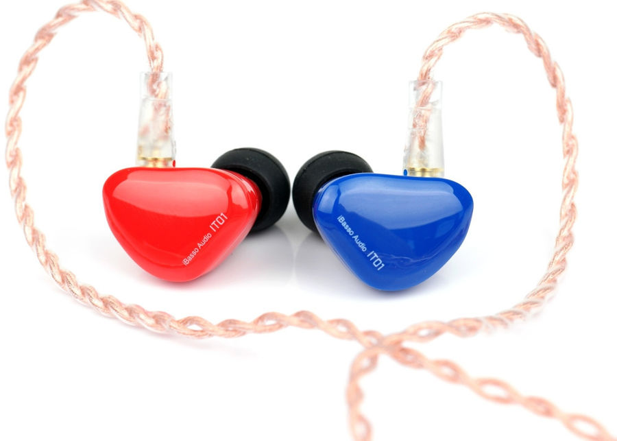 Écouteurs intra-auriculaires iBasso IT01 Rouge et Bleu