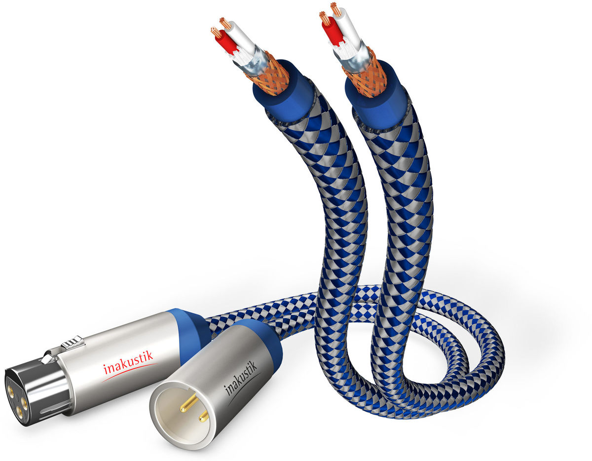 Câbles symétriques XLR Inakustik Premium audio XLR (2 x 0,75 m)