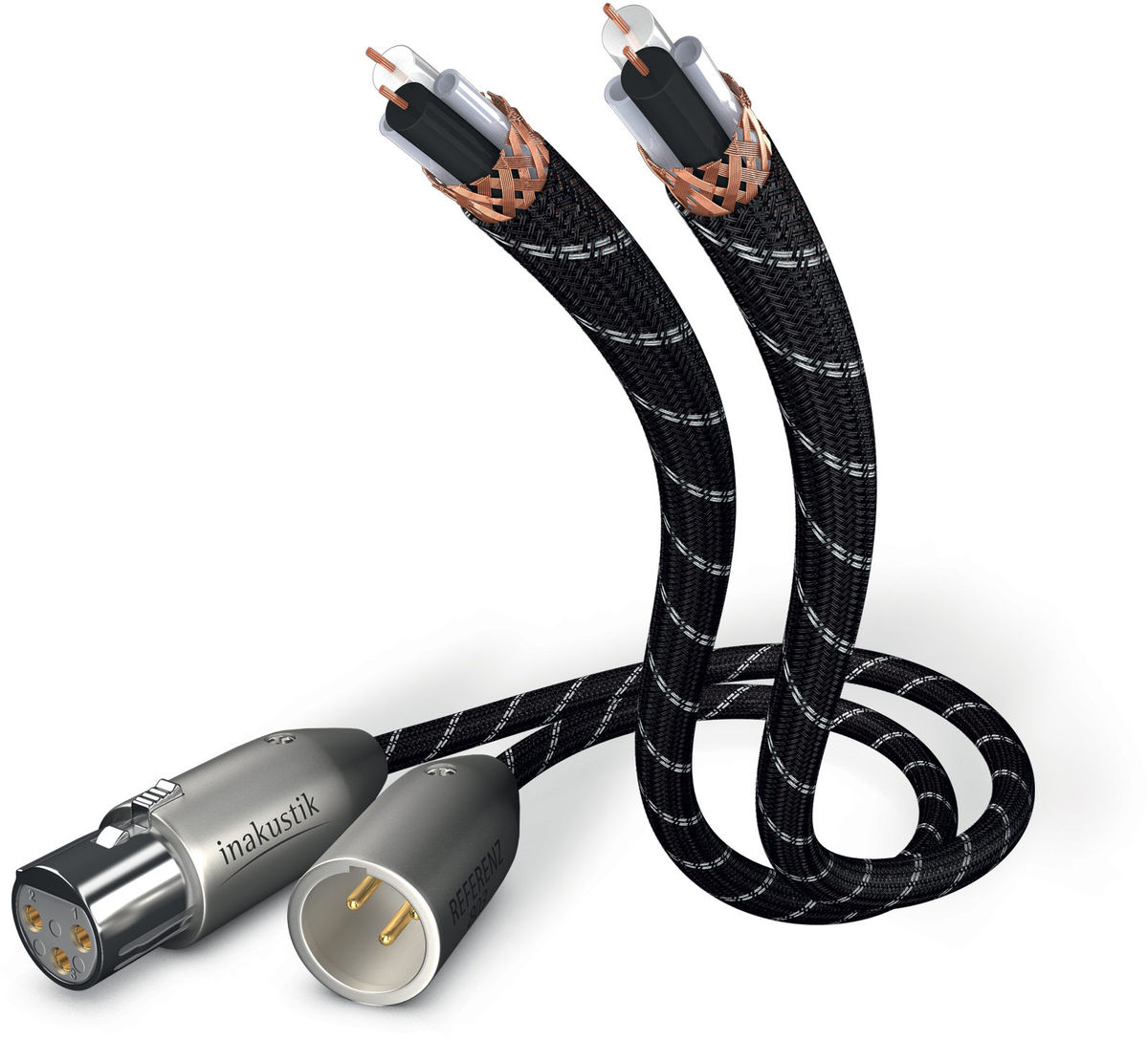 Câbles symétriques XLR Inakustik Reference NF-803 XLR (2 x 0,75 m)