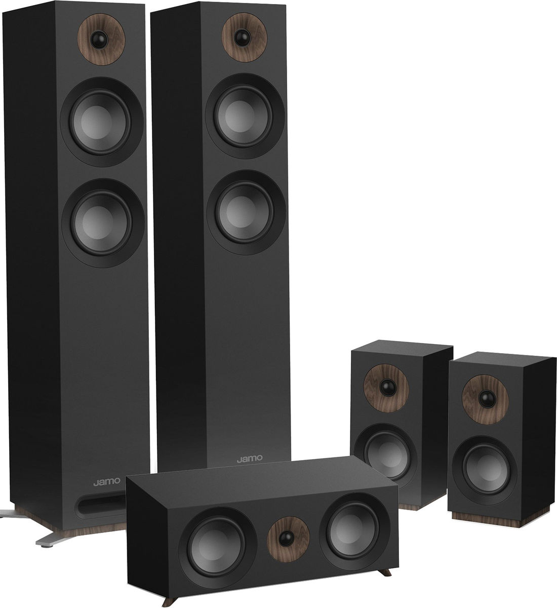 Packs d'enceintes grand spectacle Jamo S807 HCS Bois noir