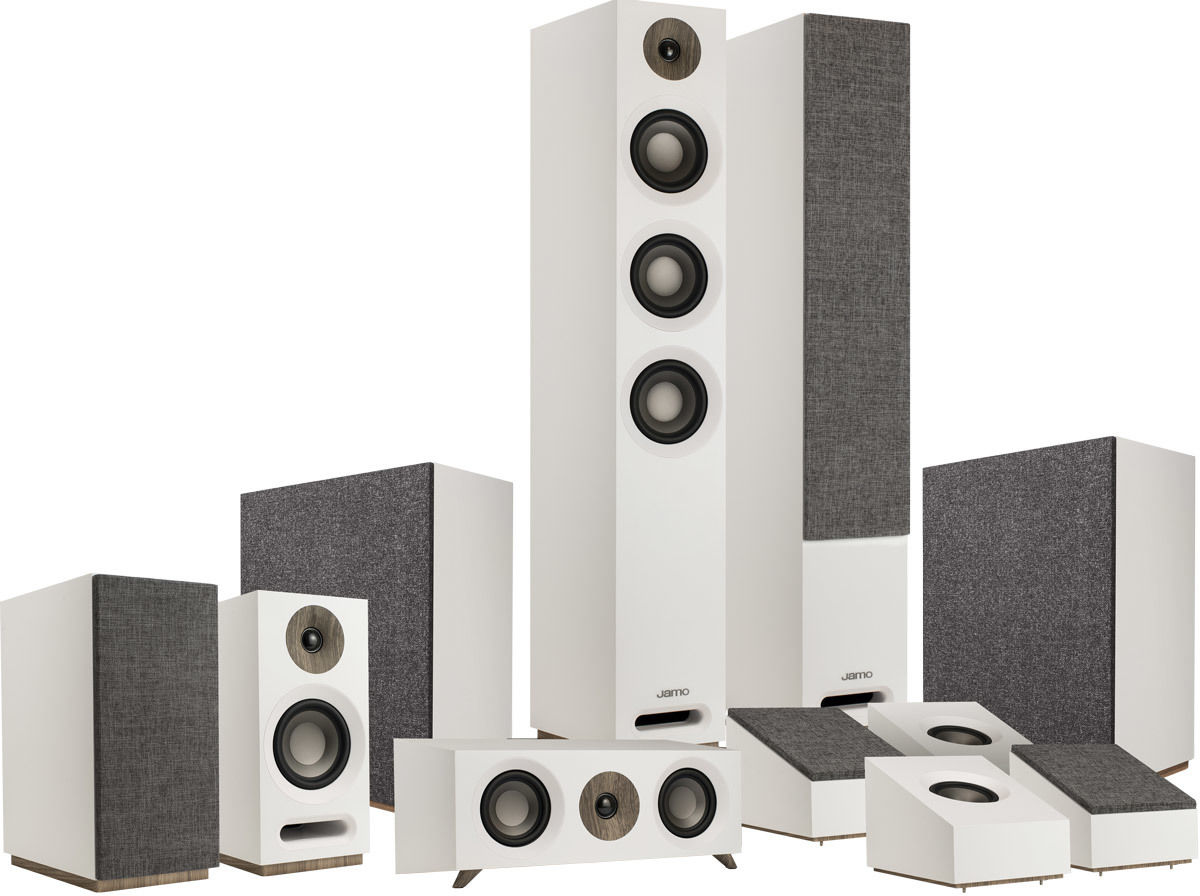 Packs d'enceintes grand spectacle Jamo S809 HC 5.2.4 Bois blanc