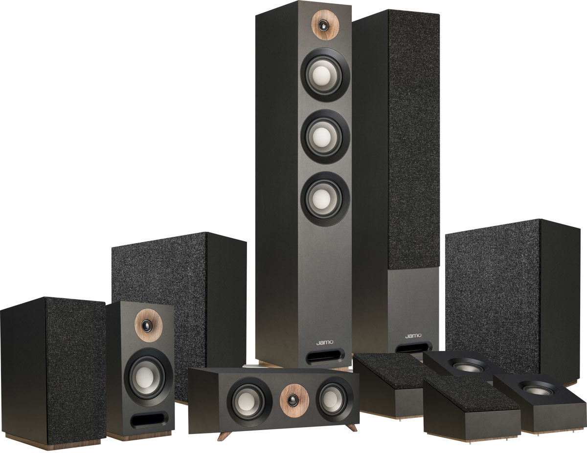 Packs d'enceintes grand spectacle Jamo S809 HC 5.2.4 Bois noir