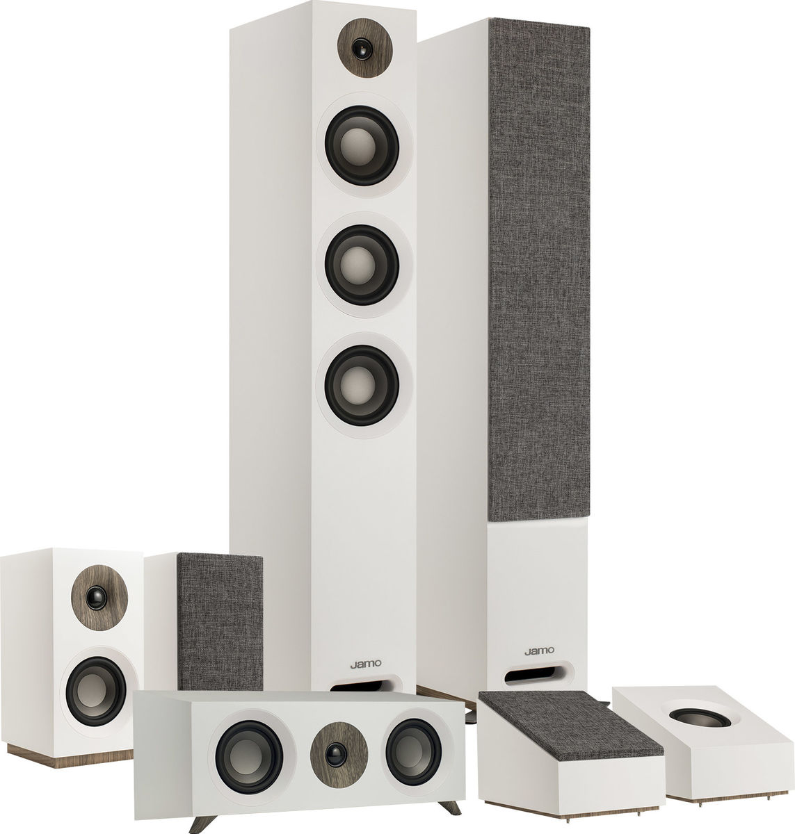 Packs d'enceintes grand spectacle Jamo S809 HCS 5.0.2 Bois blanc