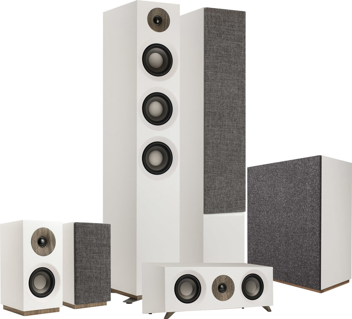 Packs d'enceintes grand spectacle Jamo S809 HCS 5.1 Bois blanc