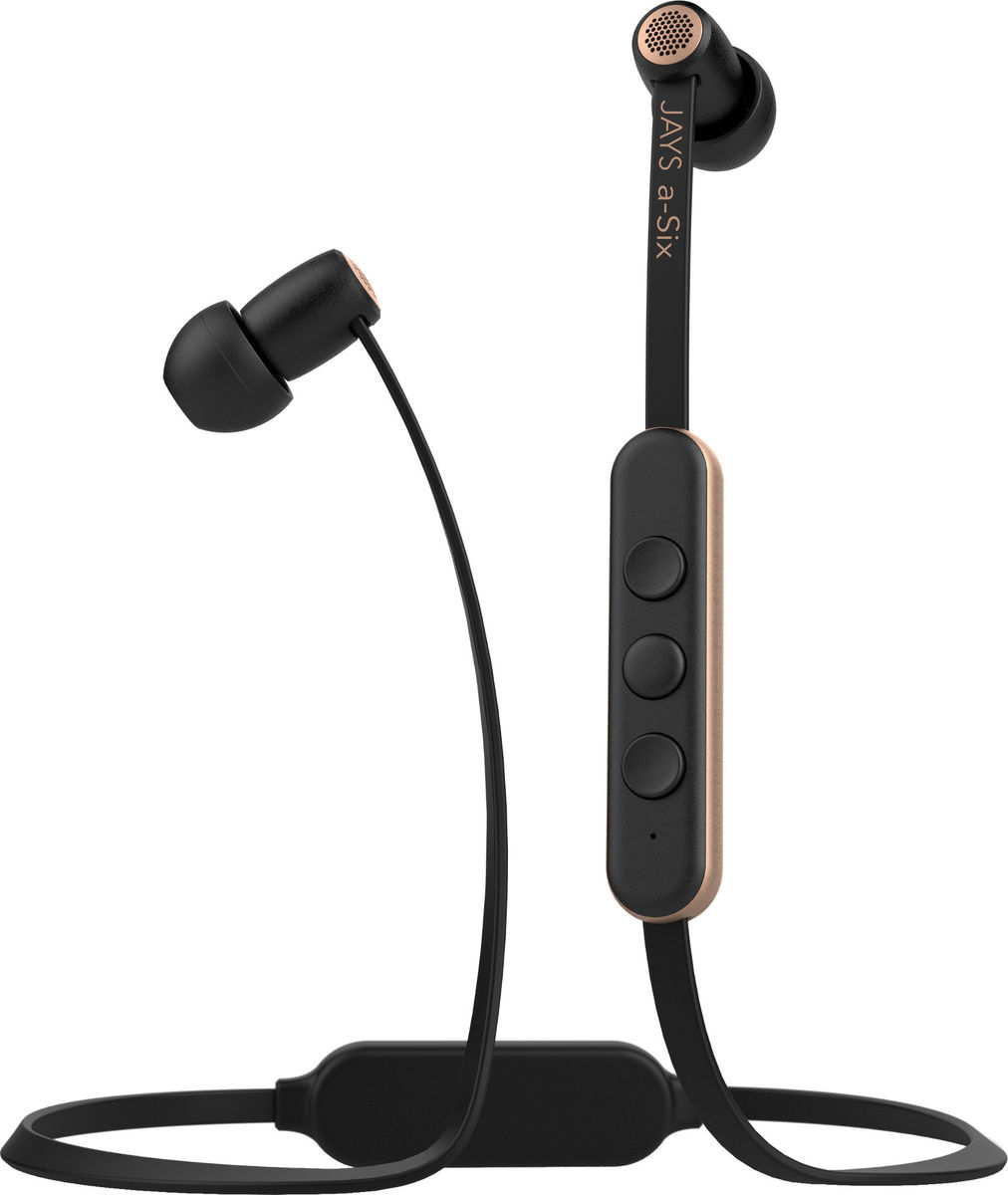 Écouteurs Bluetooth JAYS a-Six Wireless Noir/Gold