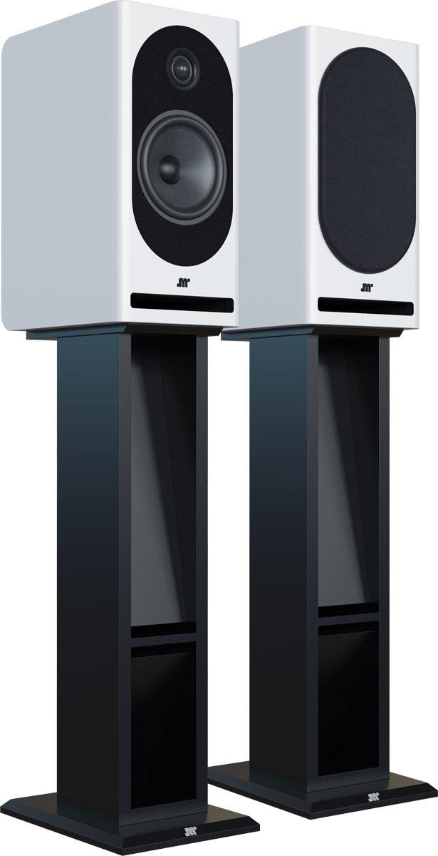 Enceintes compactes Jean-Marie Reynaud Bliss Jubilé Blanc satiné + Magic Stand II