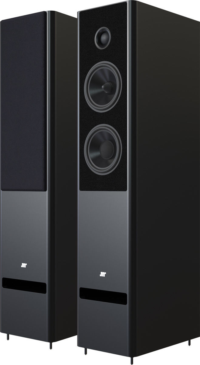 Enceintes colonne Jean-Marie Reynaud Emma Noir satiné