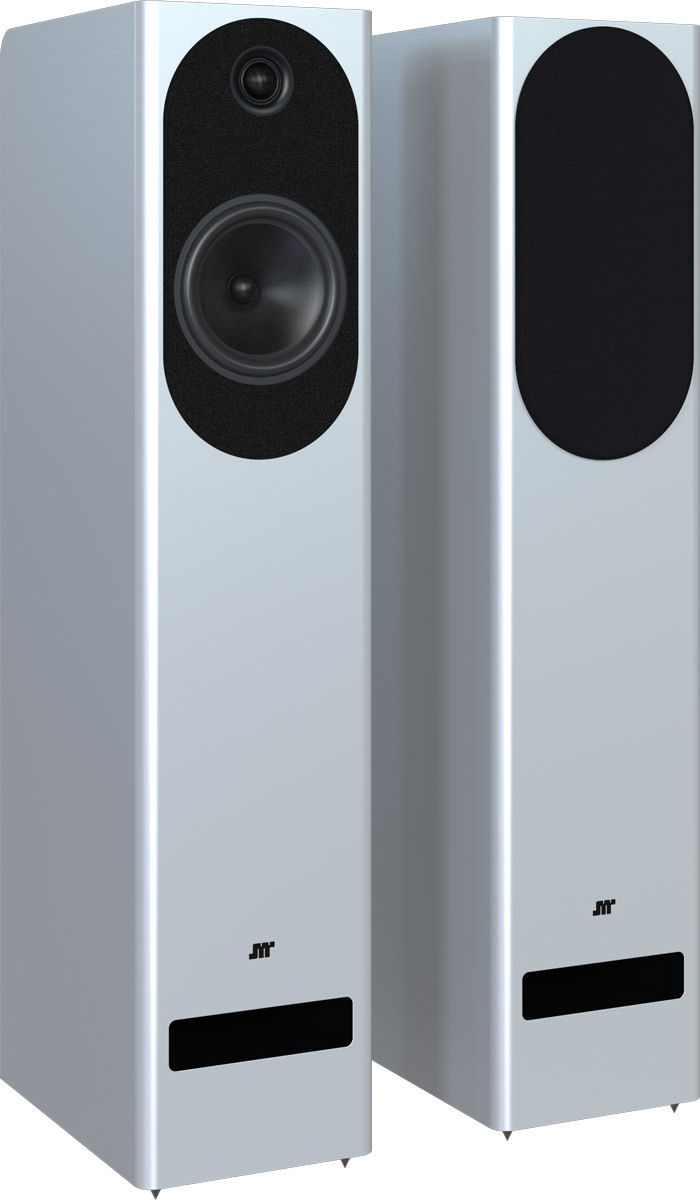 Enceintes colonne Jean-Marie Reynaud Euterpe Jubilé Blanc Perle