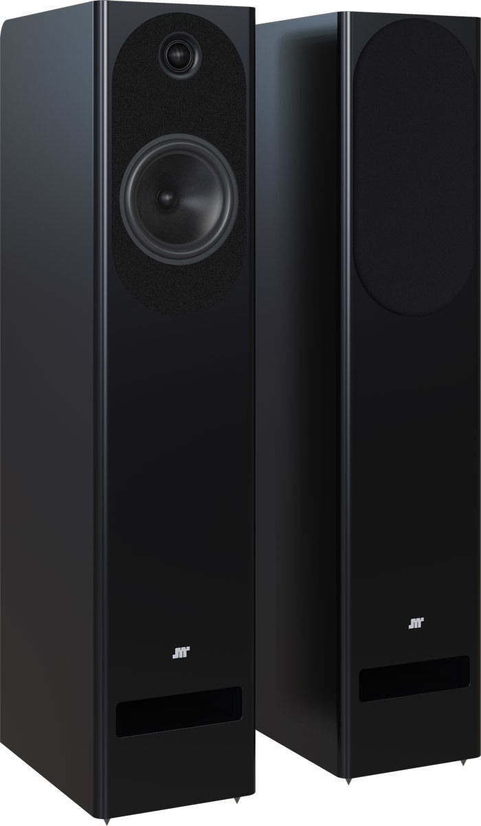 Enceintes colonne Jean-Marie Reynaud Euterpe Jubilé Noir satiné