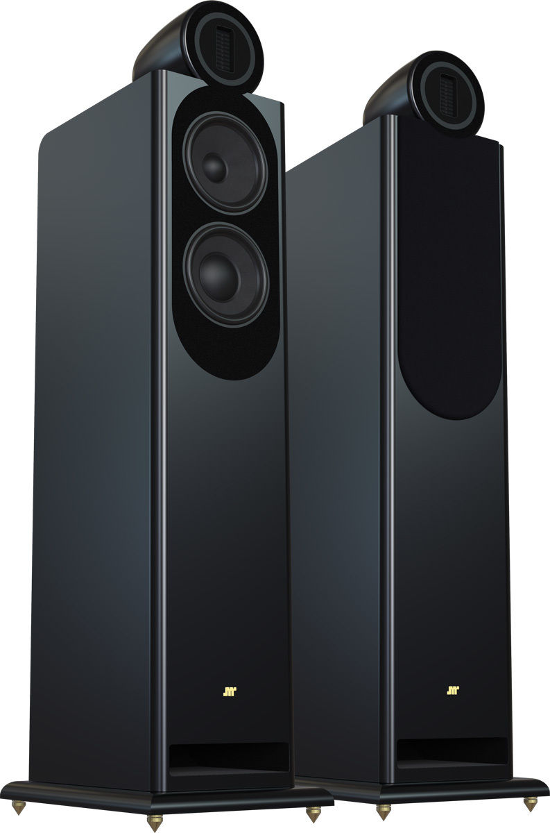 Enceintes colonne Jean-Marie Reynaud Orfeo Jubilé Noir Satiné