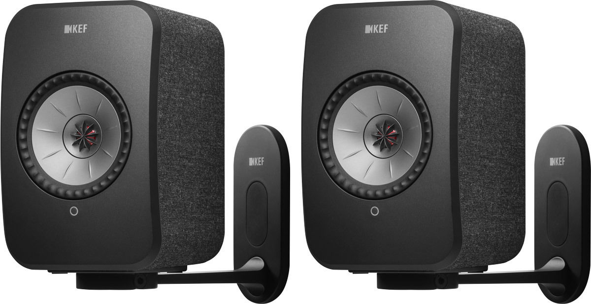 Enceintes connectées hi-fi KEF LSX Wireless Noir + B1 Noir (la paire)