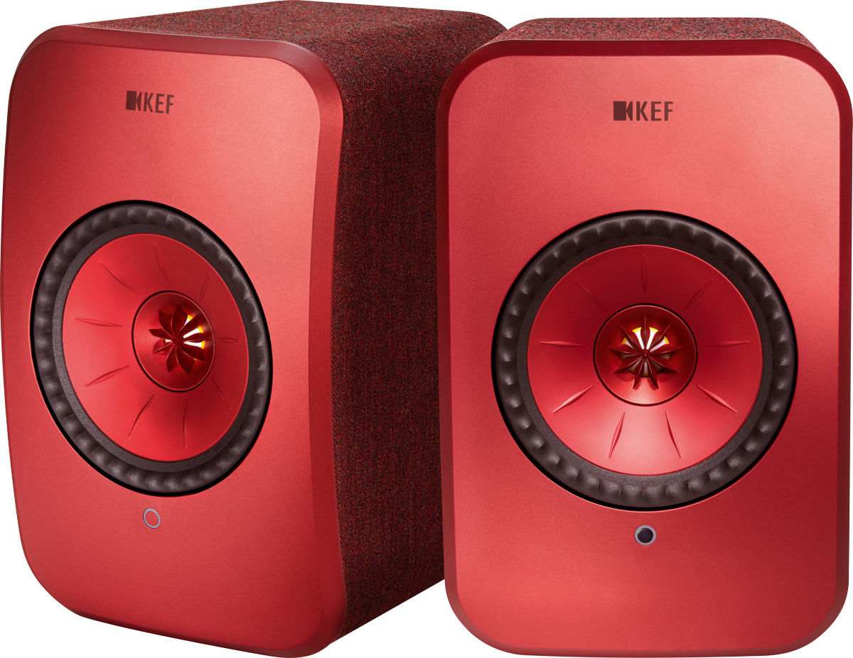 Enceintes connectées hi-fi KEF LSX Wireless Rouge