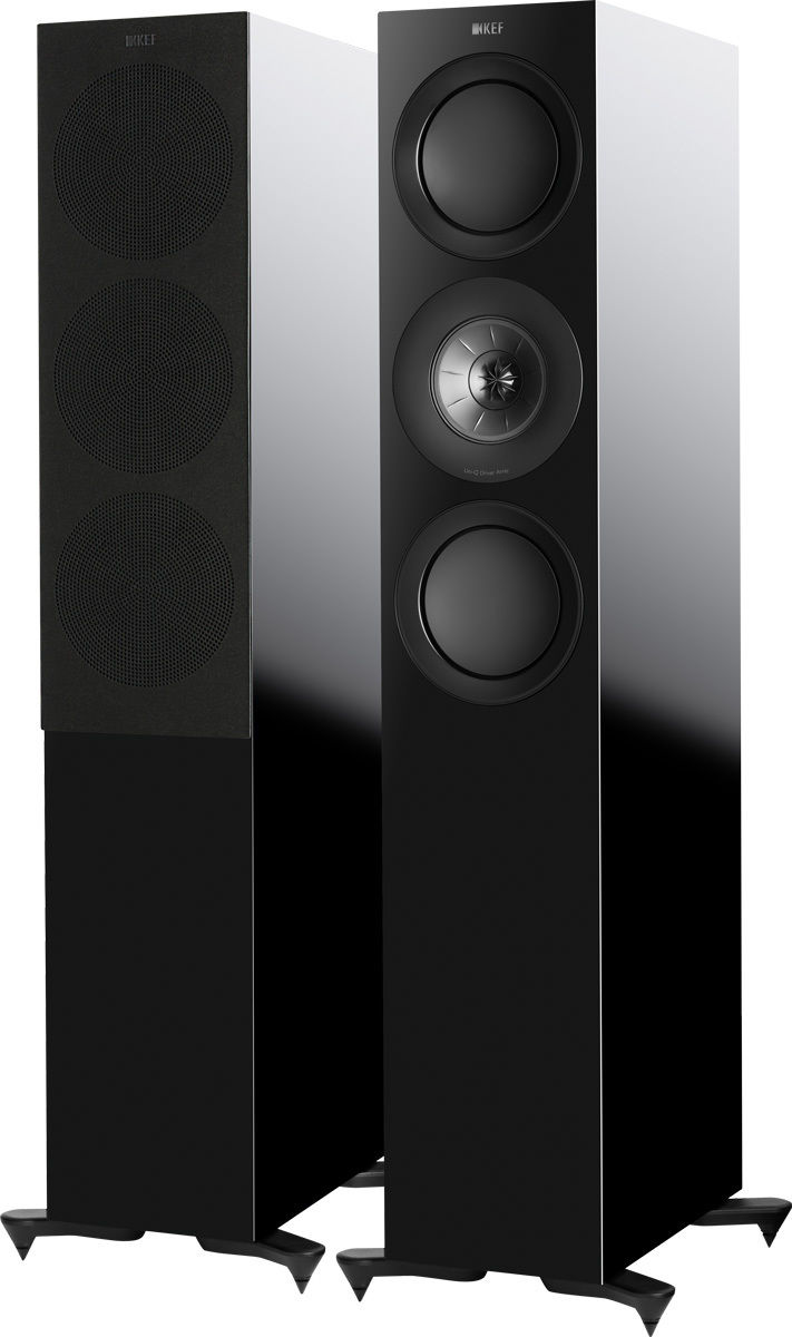Enceintes colonne KEF R7 Noir laqué