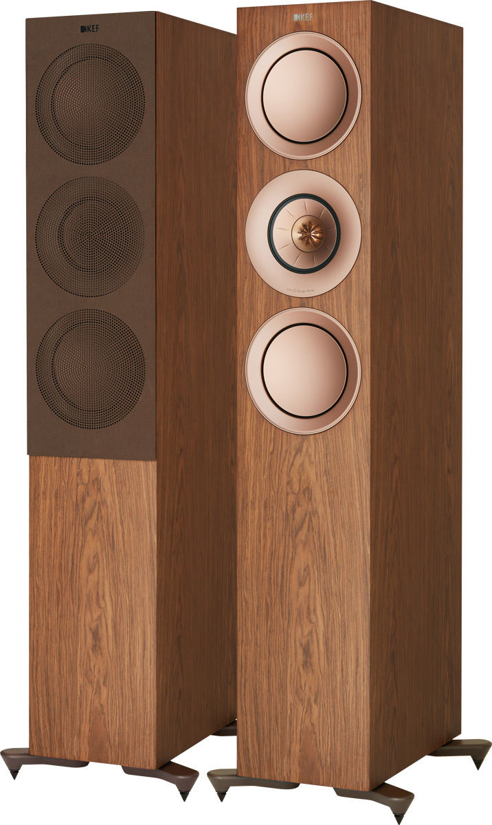 Enceintes colonne KEF R7 Noyer Clair