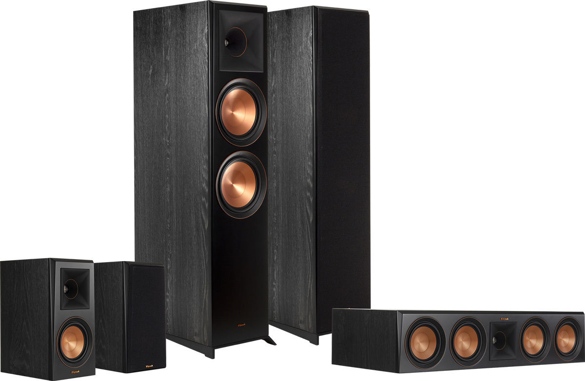 Packs d'enceintes grand spectacle Klipsch RP-8000F HCM 5.0 Noir