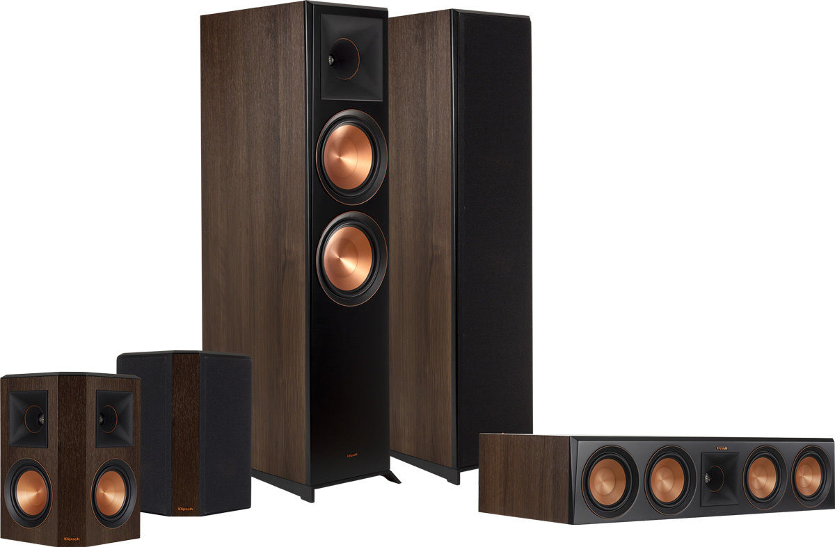 Packs d'enceintes grand spectacle Klipsch RP-8000F HCS 5.0 Noyer