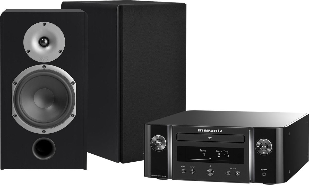 Amplis connectés Marantz Melody X M-CR612 Noir + MT32 Antigua Noir