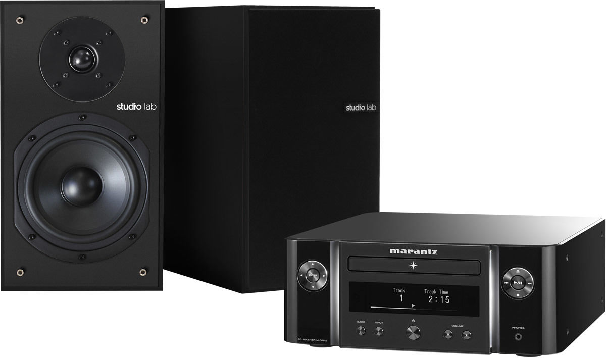 Amplis connectés Marantz Melody X M-CR612 Noir + SLB 102N Noir