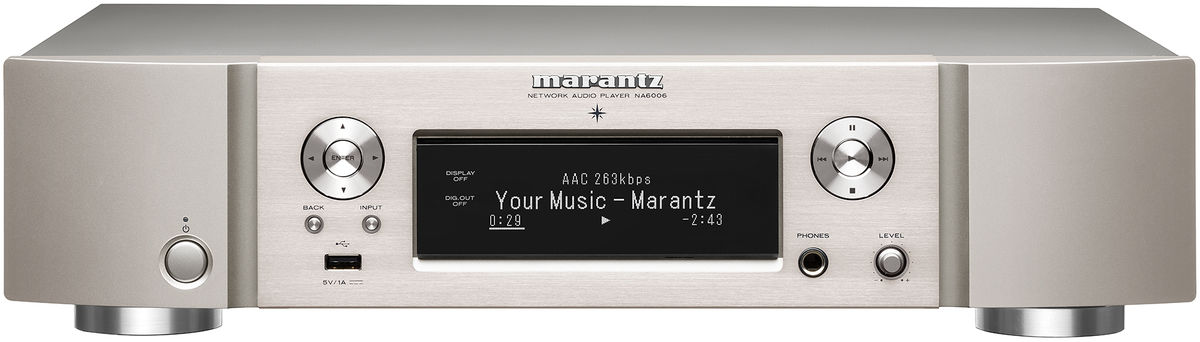 Lecteurs réseau audio Marantz NA-6006 Silver Gold