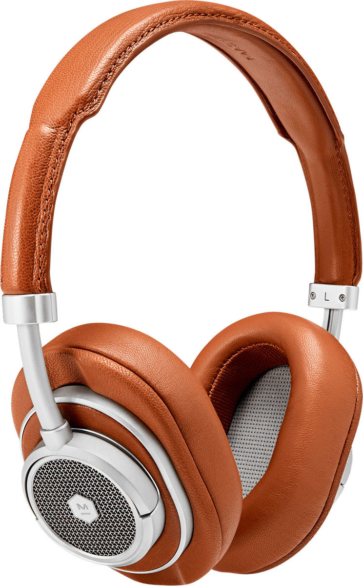 Casques Bluetooth Master & Dynamic MW50+ cuir Marron et métal Silver