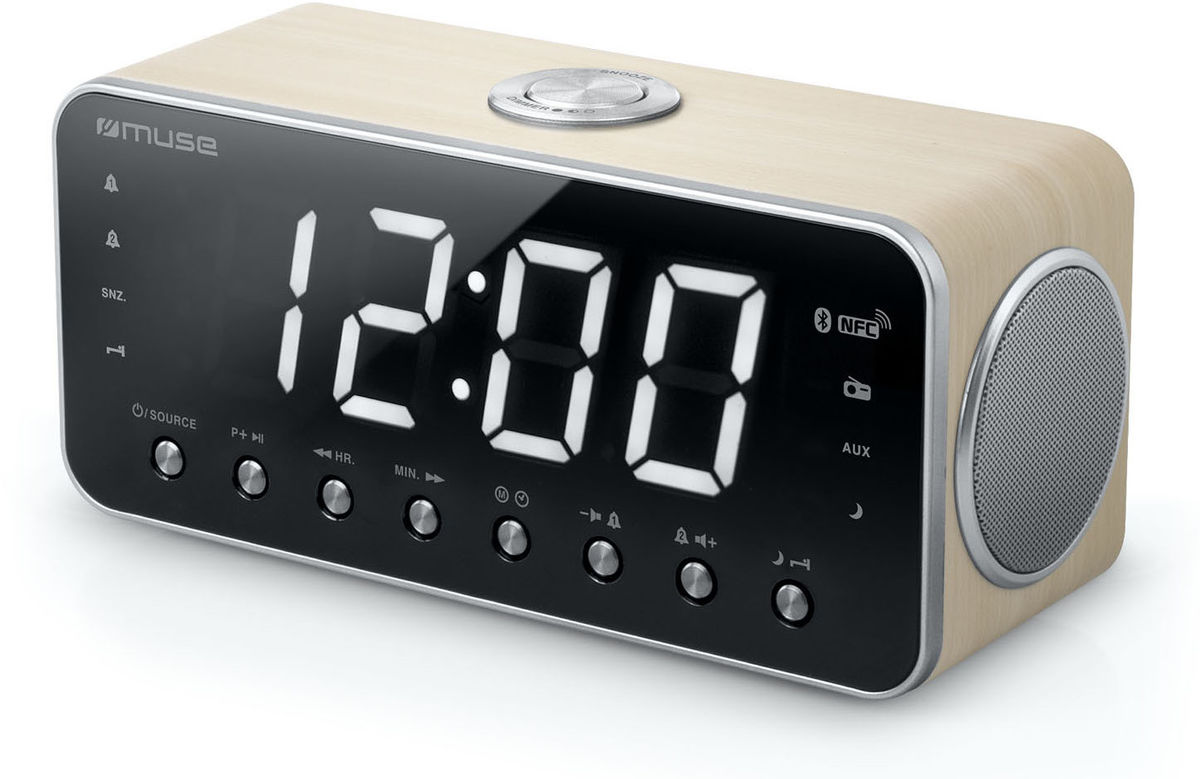 Radio-réveil Muse M-196 CWT (bambou)