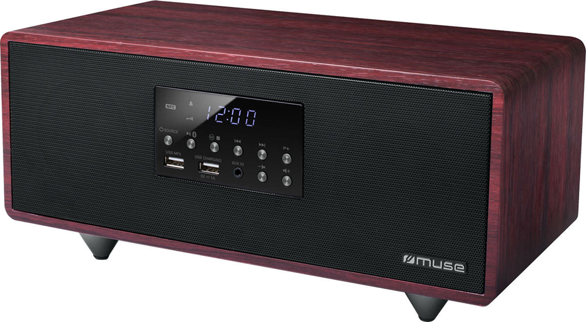 Enceintes connectées Muse M-630 DWT Bois rouge