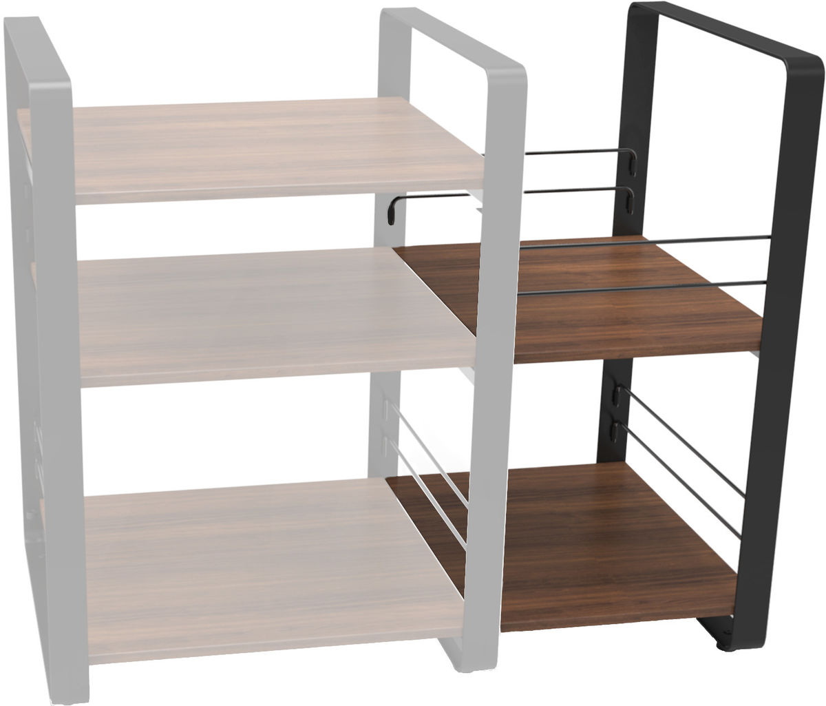 Meubles hi-fi NorStone Loft Side Noir & Noyer