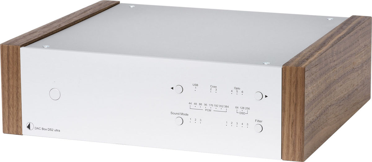 DAC Audio USB Pro-Ject Dac Box DS2 Ultra Silver & Noyer