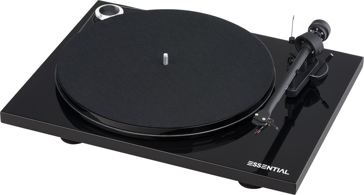 Platines vinyle hi-fi Pro-Ject Essential III Phono OM-10e Noir laqué