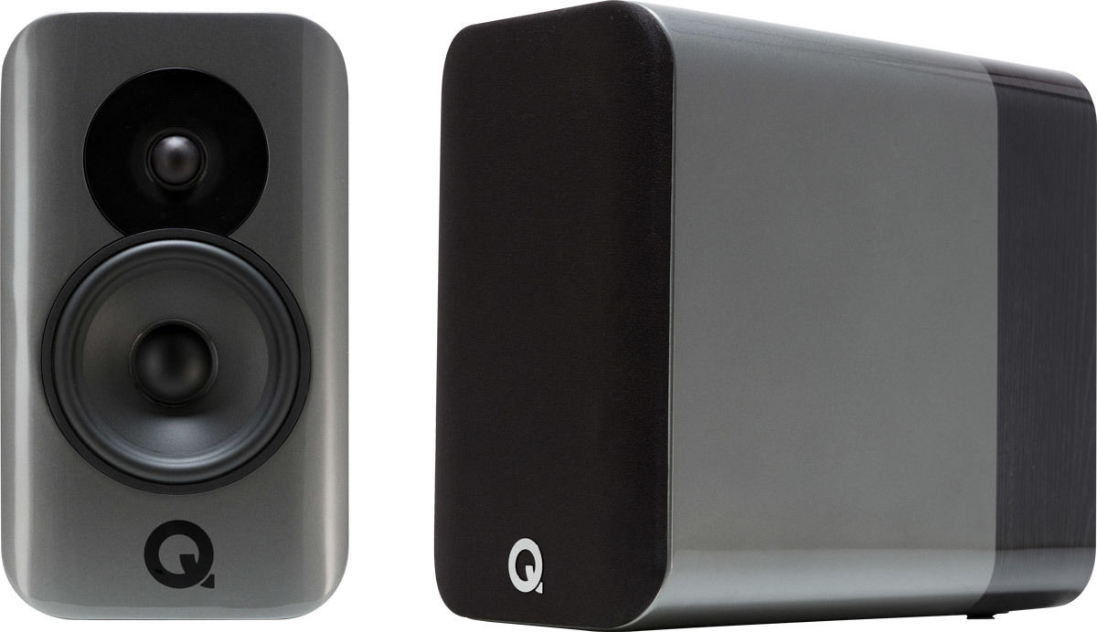 Enceintes compactes Q Acoustics Concept 300 Silver & Ébène