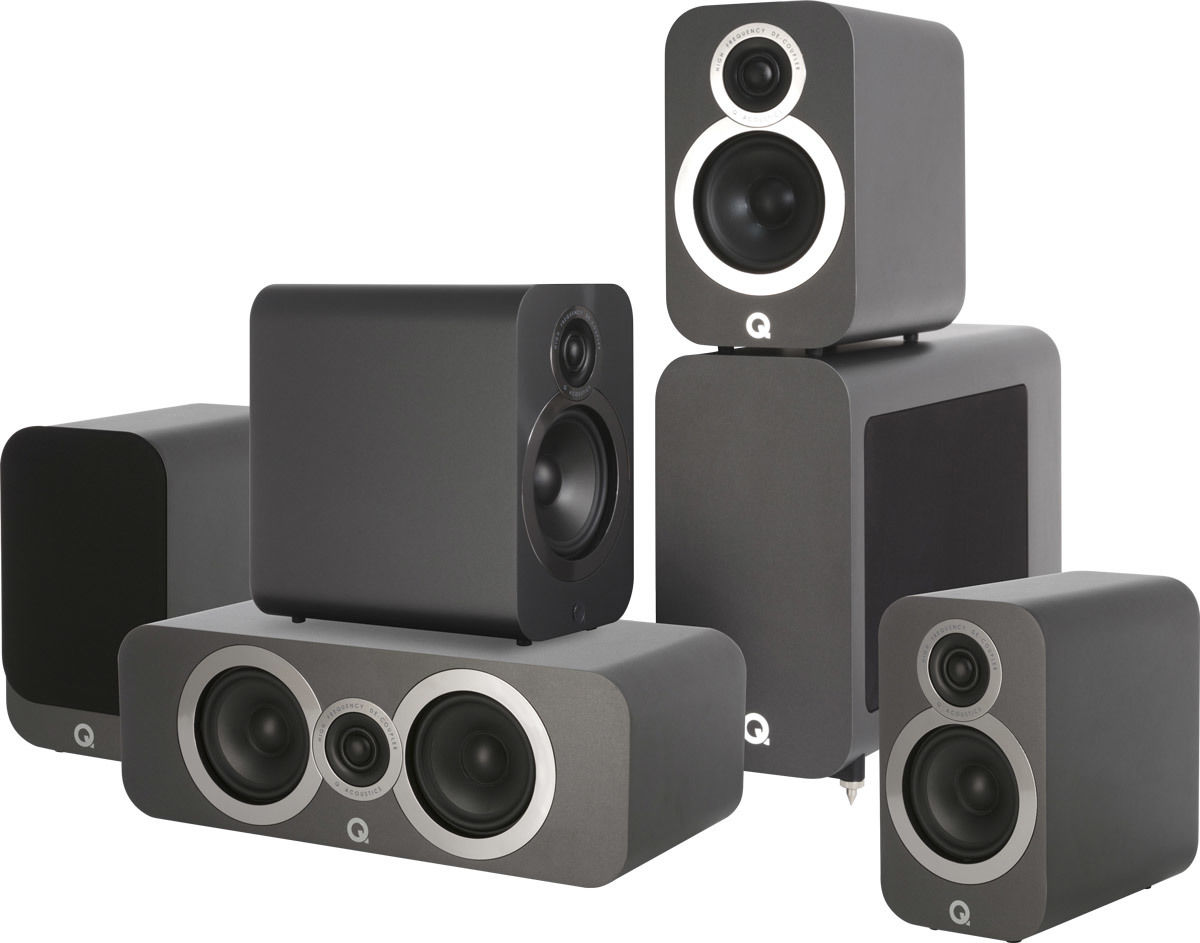Packs d'enceintes compactes Q Acoustics 3010i Cinema Pack Anthracite Mat