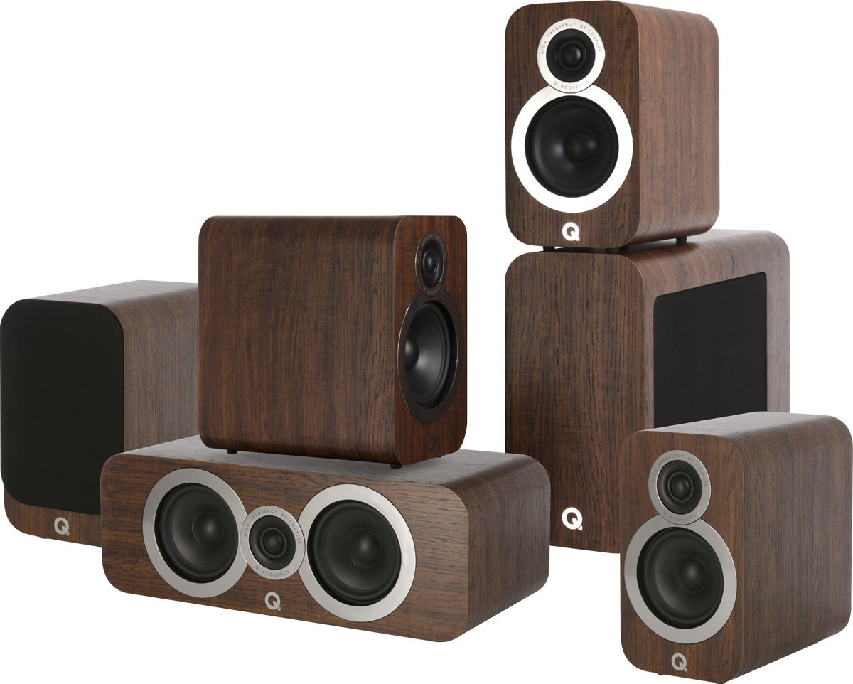 Packs d'enceintes compactes Q Acoustics 3010i Cinema Pack Noyer
