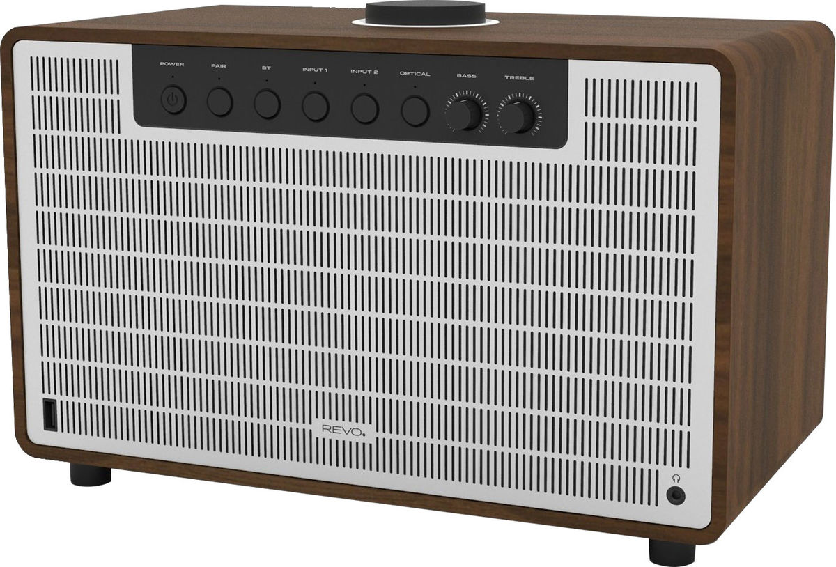 Enceintes connectées Revo SuperTone Noyer/Alu