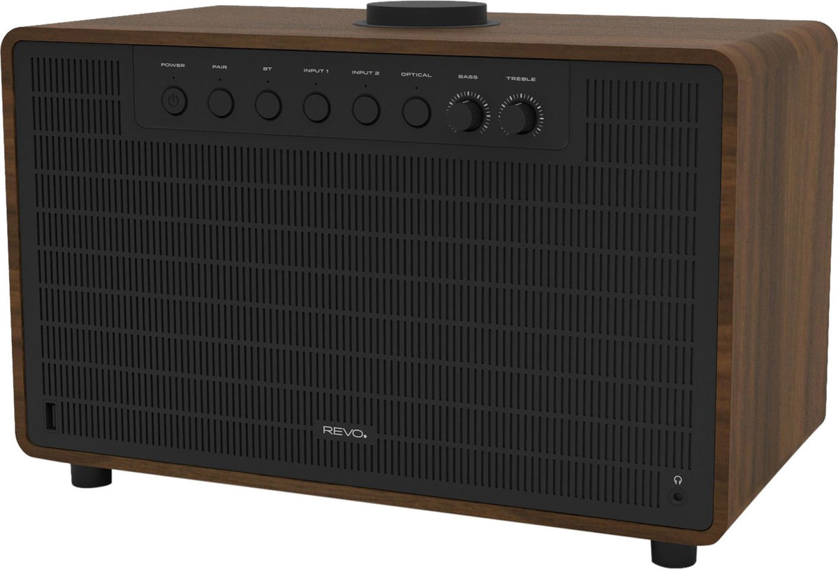 Enceintes connectées Revo SuperTone Noyer/Noir