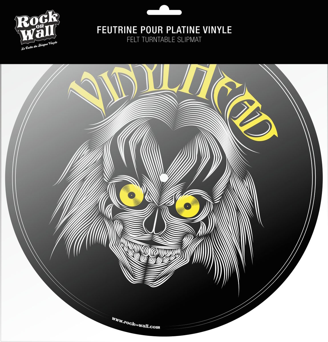 Plateaux et couvres-plateaux Rock on wall Feutrine Vinylhead
