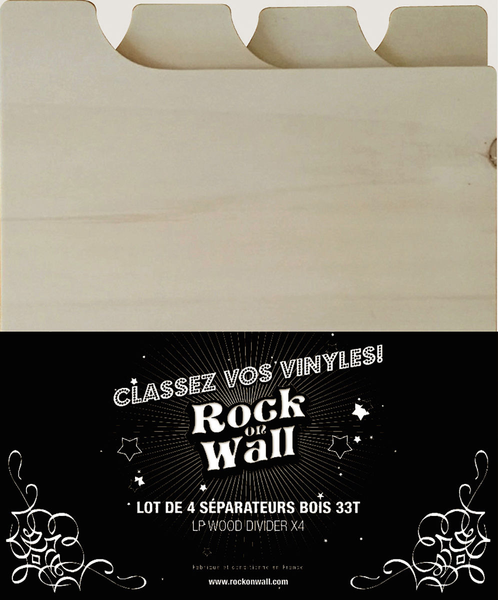 Pochettes vinyle Rock on wall Séparateur 33T (lot de 4)