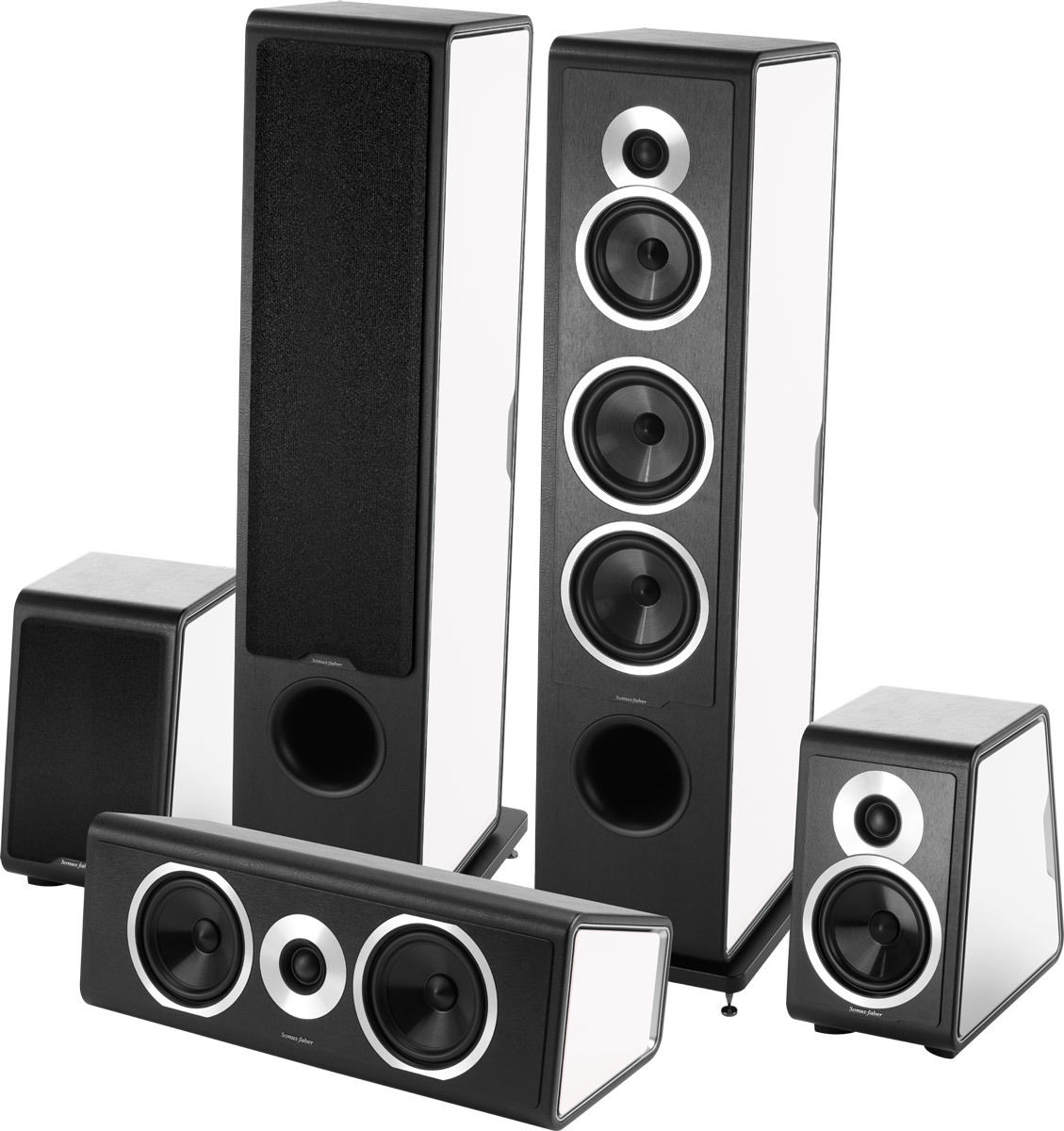 Packs d'enceintes grand spectacle Sonus Faber Chameleon T System 5.0 Blanc