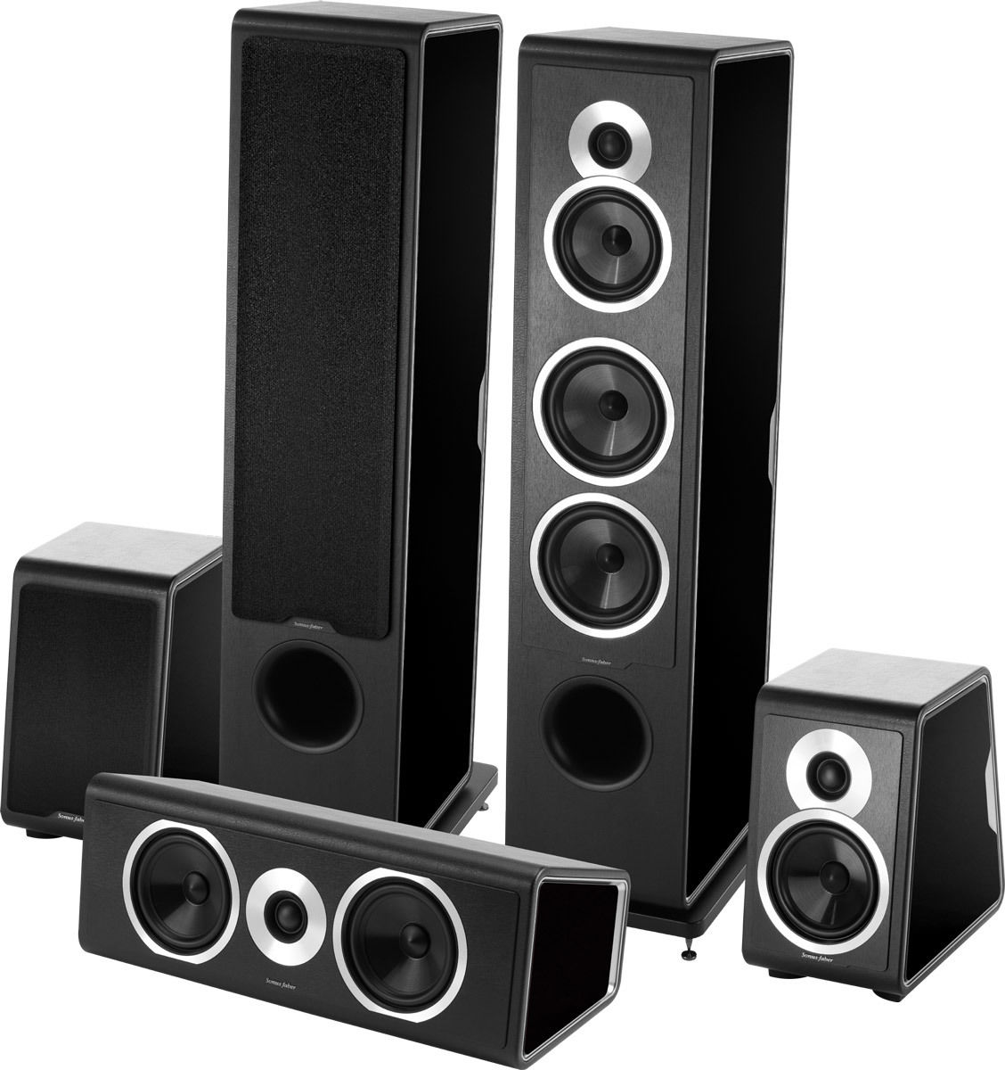 Packs d'enceintes grand spectacle Sonus Faber Chameleon T System 5.0 Noir